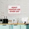 thumbnail image 4 of Heavy Vehicles Use Other Exit Sign 8"x12" - Aluminum Tin Warning for Home Outdoor Garden, Durable Traffic Decor for Warehouse, 4 of 8