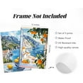 thumbnail image 2 of Italy Amalfi Coast Wall Art Posters Italian Travel City Canvas Wall Decor Italy Beach Landscape Art Pictures Vintage Amalfi Coast Painting for Bedroom Living Room Unframed, 2 of 6