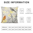thumbnail image 5 of Pratyus Flowers Pillow Cushion Covers Short Plush Square Design for Sofa Couch Bedroom Car Chair Home Decor 1PC 24x24in, 5 of 5