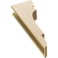 thumbnail image 6 of 5"W x 10"D x 30"H Thin New Brighton Rough Cedar Woodgrain TimberThane Corbel, Primed Tan, 6 of 6