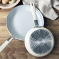 thumbnail image 5 of Bobby Flay by GreenPan Professional Ceramic Nonstick 8" and 10" Frypan Set in Cream, 5 of 7