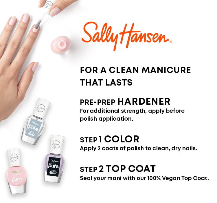 Sally Hansen . Vegan Nail Color, Be-Gone-Ia,  oz, Clean Nail  Polish 
