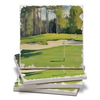 Thirstystone Golf Course 4-Pack Tumbled Tile Coasters