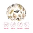 thumbnail image 5 of Kdxio nuts leaf Butterfly Print Shower Cap for Women,Elastic and Reusable,Double Waterproof Layers Bathing Hat, 5 of 6