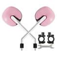 thumbnail image 2 of amagogo 2 Pieces Bicycle Rearview Mirror Wide View Bar End Mirror Electric Bike Rearview Pink, 2 of 10