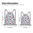thumbnail image 2 of Disketp Watermelon Drawstring Backpack Drawstring Gym Bags Draw String Bags for Sports, Gym, Travel, Swimming, Beach-Small, 2 of 6