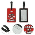 thumbnail image 3 of Unique Bargains 1 Pc Aircraft Pattern Luggage Tag for Travelling Red, 3 of 5