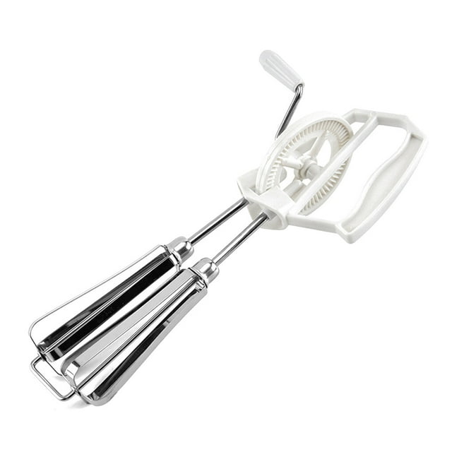 Hand Crank Egg Beater Stainless Steel Rotary Beater Manual Egg Hand Whisk Manual Egg Mixer Kitchen Cooking Tool