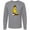 AC-Heather Grey, variant on Inktastic Skateboarding Banana Funny Skater Long Sleeve T-Shirt