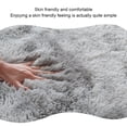 thumbnail image 4 of Inteprter Juego de alfombrillas de baño peludas, fáciles de limpiar y respetuosas con la piel, fabricadas con fibras acrílicas, alfombrilla Juegos de accesorios de baño Caqui, 4 of 6