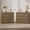 Walnut, variant on SICOTAS 31.3" W 3-Drawer Nightstand Set of 2 with Oversized Large Storage , Modern Night Stands Bedside Table with Adjustable Feet & Gold Handles for Bedroom Living Room Entryway, Light Oak