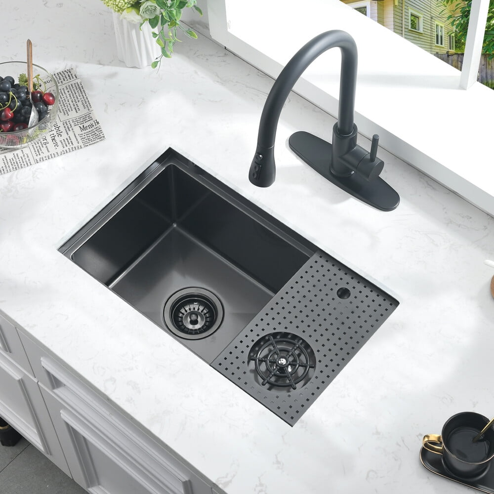 ARCORA Glass Rinser For Kitchen Sink, ARCORA Matte Black Cup