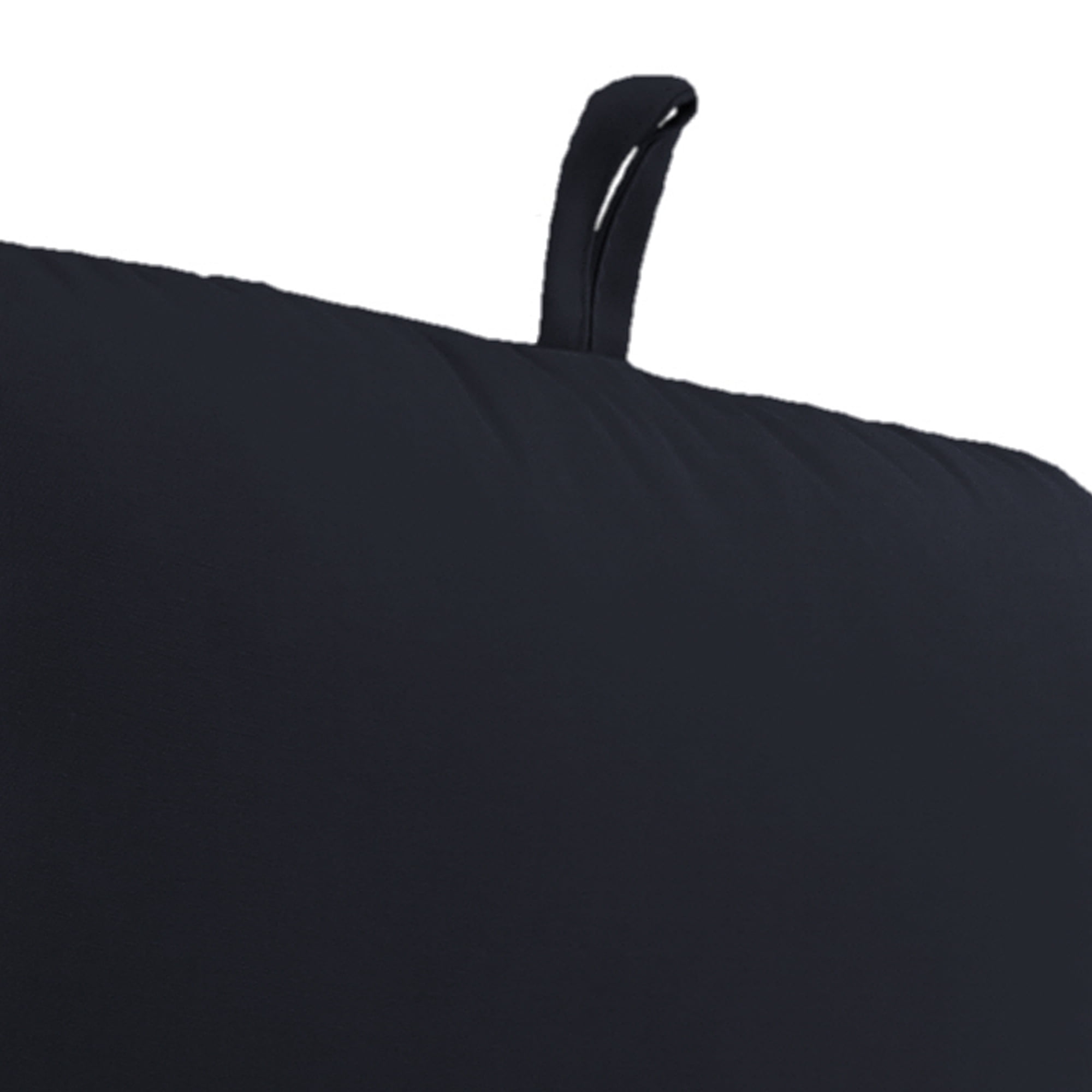 Jordan Manufacturing 45" x 22" Veranda Navy Solid Rectangular Outdoor Chair Cushion with Ties and Hanger Loop