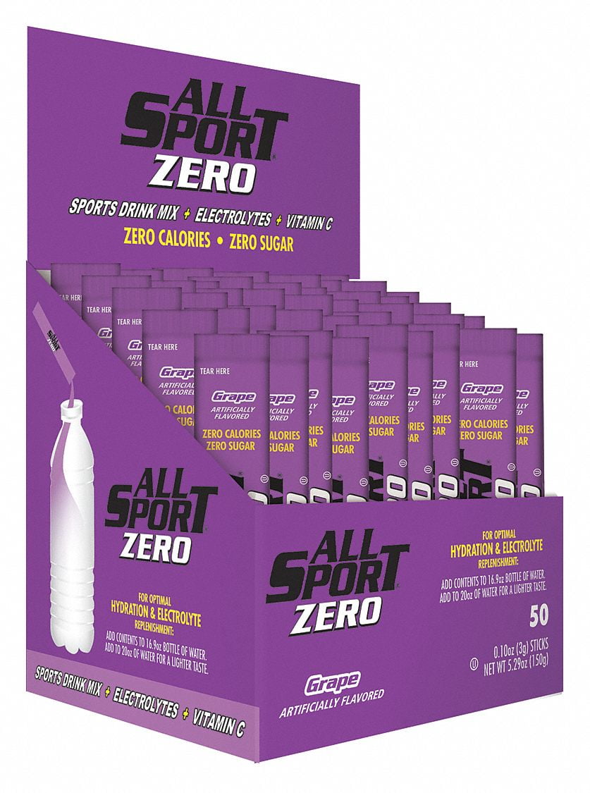 All Sport Sports Drink Mix,Grape Flavor,PK50 10125025