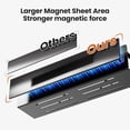 thumbnail image 5 of 16.9 Inch Wide Large Capacity Magnetic Spice Rack for Refrigerator, 4 Pack Metal Fridge Shelf, Black, 5 of 6