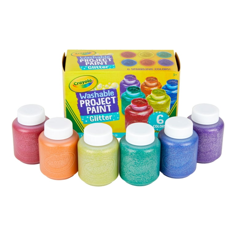 Tempera Paint, Shuttle Art 30 Colors Washable Paint for Kids, 2oz/60ml Bottle, Non-Toxic Finger Paints for Toddlers with Glitter Metallic Neon
