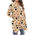 thumbnail image 3 of Cardigans pour Femmes Halloween Cardigan Imprimé pour Femmes Veste Sans Capuche à Manches Longues Cardigan Court Cardigans pour Femmes en Liquidation, 3 of 6