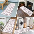 thumbnail image 5 of 2'x6' Rug Runners for Hallways Kitchen, Purple Leaves Farm Non Slip Entryway Beside Floor Carpet Runner, Herbs Flowers Pastoral Country Washable Laundry Room Bedroom Throw Rugs Mat for Family Pet, 5 of 8