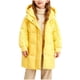 thumbnail image 2 of Parkas de manga larga, chaqueta de invierno para niñas, medianas a largas, chaqueta de plumón para niños, medianas a grandes, chaqueta con capucha de color liso, tops de algodón para niños, 2 of 9