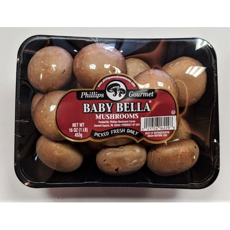 Freshness Guaranteed Whole Brown Mushrooms, 16 oz