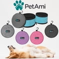 thumbnail image 7 of PetAmi Collapsible Dog Food and Water Bowls, 2 Travel Bowls Kit, Portable Pet Dish No Spill, Foldable Lightweight BPA Free Leakproof, Camping Hunting Hiking Walking Outdoor Gear Accessories, Dark Gray, 7 of 7