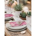 thumbnail image 5 of Fall Pink Pumpkins Cloth Napkins Set of 6 Reusable Dinner Napkins, Thanksgiving Harvest Watercolor Flowers Cocktail Napkin Washable Table Napkins for Wedding/Holiday Party/Baby Shower 20"x20", 5 of 7