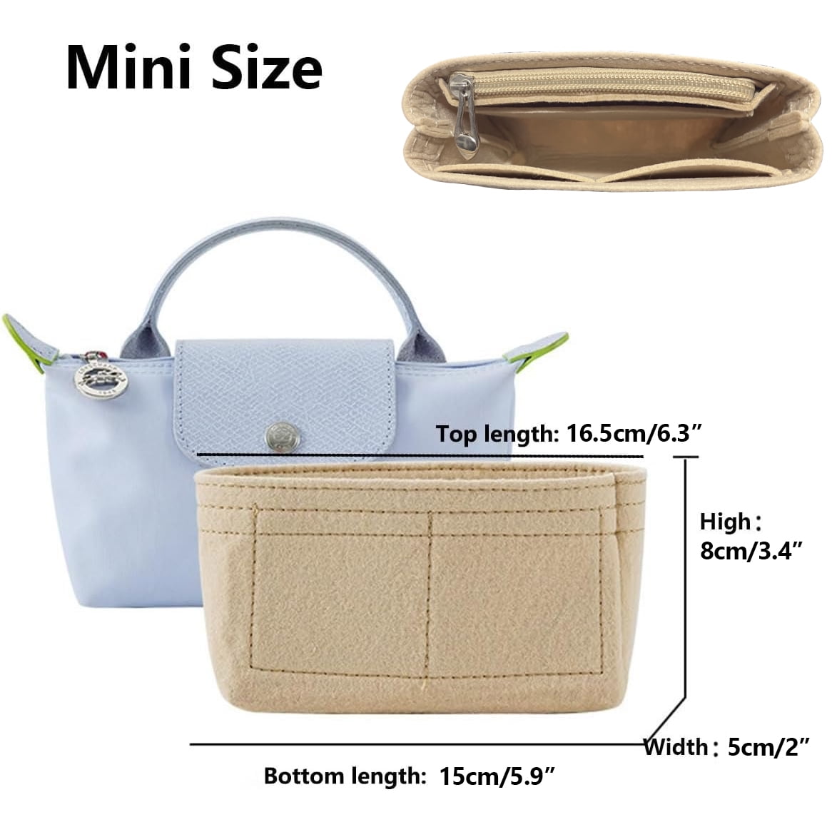 Longchamp bag insert hot sale