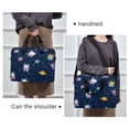 thumbnail image 6 of 16" Laptop Briefcase for Work Travel Laptop Shoulder Bag Carrying Handbag Laptop Case Cats in Space Suits, 6 of 8