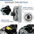 thumbnail image 4 of iPower 12 Inch Shutter Exhaust Fan Aluminum,High Speed, Silver, 4 of 7