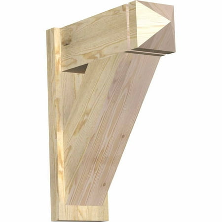 8 W x 22 D x 26 H Traditional Rough Sawn Arts and Crafts Outlooker Douglas Fir