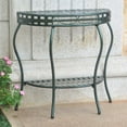 thumbnail image 4 of International Caravan Santa Fe Iron Nailhead 2-Tier Half Moon Table, 4 of 5