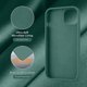 thumbnail image 5 of Entronix Funda de Silicona para iPhone 15, Suave Al Tacto, Antiarañazos y Antigolpes, Color Verde, 5 of 7