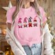 thumbnail image 5 of RKSTN Valentine Gifts Women's Valentine's Day T Shirts Oversized Crewneck Valentines Graphic Print Short Sleeve Shirt Womens Casual Solid Round Neck Plus Size Loose Fits Tee Top Summer Clothes, 5 of 8