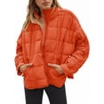 thumbnail image 2 of Women's Oversized Lightweight Down Coat Long Sleeve Zip Packable Short Puffer Jackets, 2 of 5