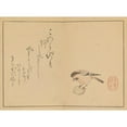 thumbnail image 2 of Sakai Hōitsu 24x19 Gold Ornate Framed and Double Matted Museum Art Print Titled - Sakai Hoitsu Gajo, Pl.17 (1800-1912), 2 of 4
