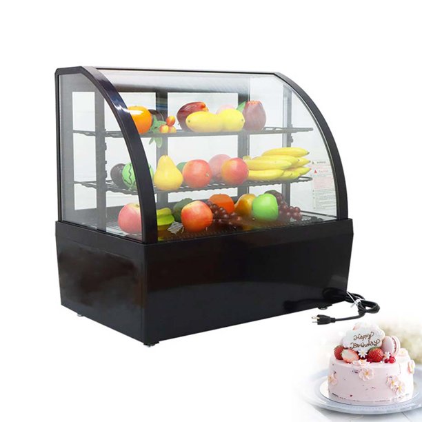 INTBUYING 24" Commercial Countertop Refrigerated Cake Showcase Bakery