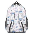thumbnail image 3 of Unicorn and Flower White Pattern Backpack for School, Cute School Bag with Adjustable Shoulder Straps and Padded Back, 16.9"x12.6"x5.9", 3 of 5