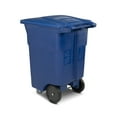 thumbnail image 5 of Toter 96 Gal. Blue Trash Can with Casters and Lid, 5 of 9