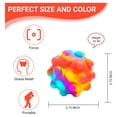thumbnail image 2 of RadBizz Push Pop Bubble Fidget It Sensory Toy Ball - Stress Ball for Autism, Stress, Anxiety - Kids and Adults (Multicolor Ball), 2 of 6
