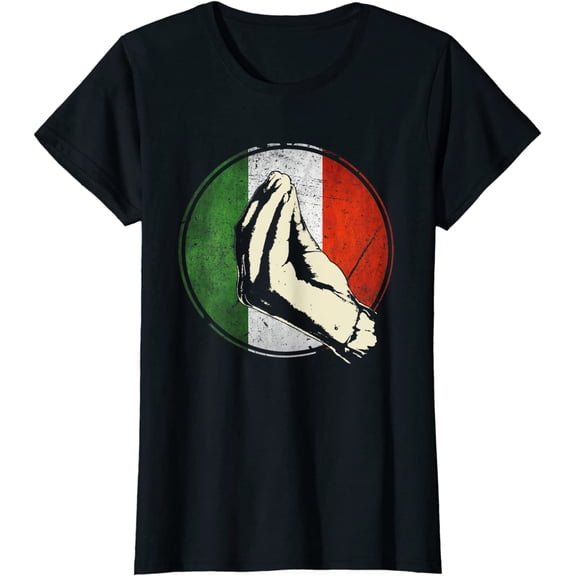 Women Tops Italian Gift Shirt Funny Italy Short Seelve Fun T-Shirt