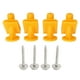 thumbnail image 1 of Clip de tornillo de Base de motor, reemplazo de Clips de montaje de bandeja inferior amarilla A0019913970 para modelos Smart Fortwo W450 W451, 8 Uds., 1 of 5