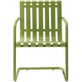 thumbnail image 5 of GRACIE 3 PIECE METAL OUTDOOR CONVERSATION SEATING SET - 2 CHAIRS AND SIDE TABLE IN OASIS GREEN, 5 of 5