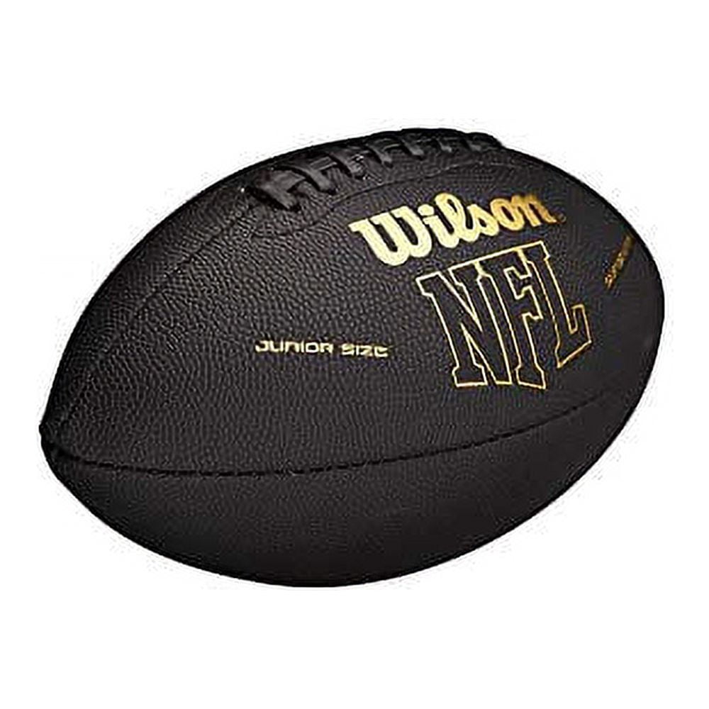 WILSON NFL Super Grip Football - Black/Gold, Junior (Age 9-12) (WTF1790ID)