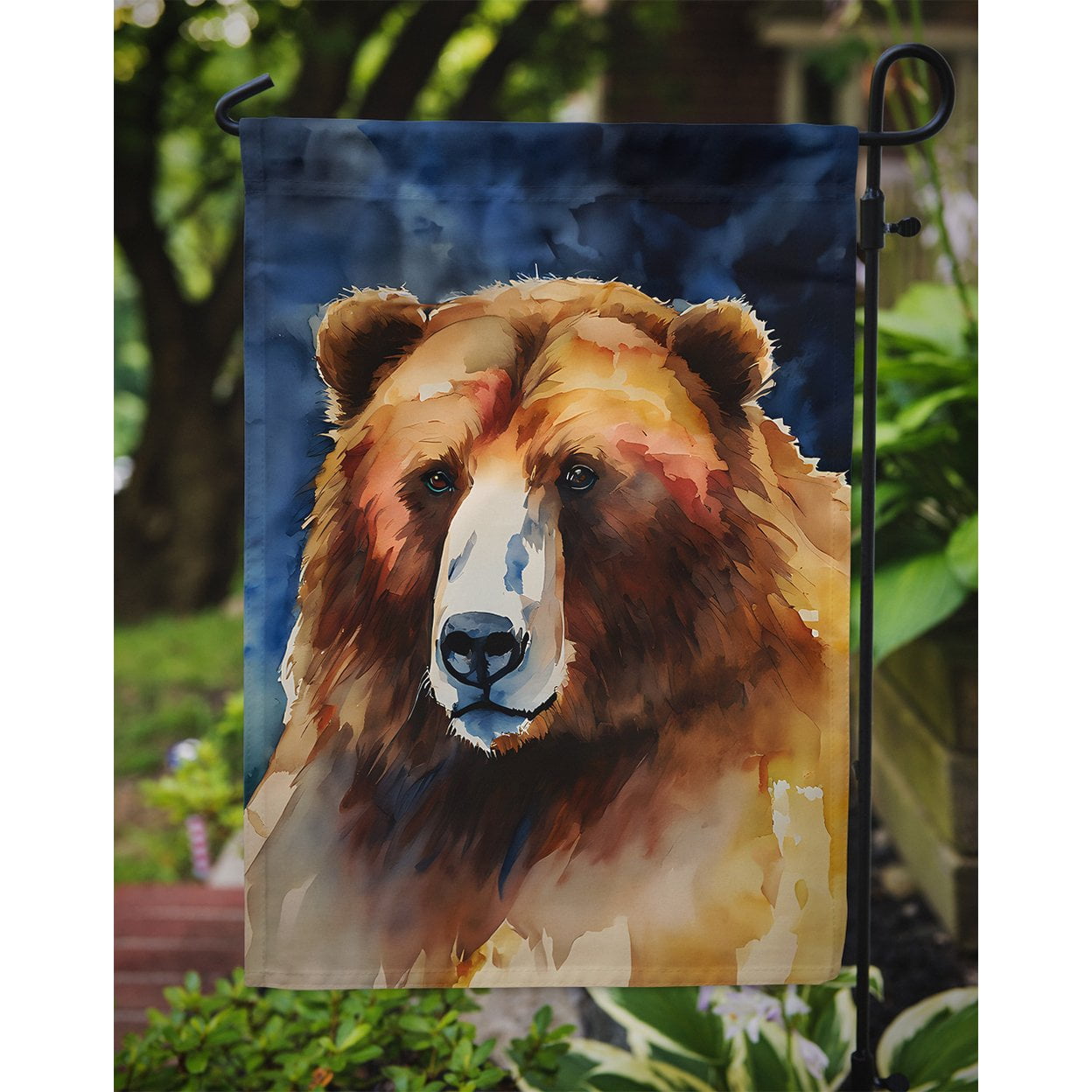 Kodiak Bear Garden Flag 11.25 in x 15.5 in