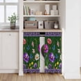 thumbnail image 6 of Spring Flowers Kitchen Curtains 45 Inch Length, Boho Botanical Budding Garden Florals Tiers Curtains for Bathroom Bedroom Cafe, Light Filtering Small Window Treatment Short Drapes 2 Panels 42"Wx45"L, 6 of 8