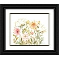 thumbnail image 1 of Talent, Kelley 31x26 Black Ornate Wood Framed with Double Matting Museum Art Print Titled - Cottage Wildflowers, 1 of 4
