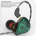 thumbnail image 3 of sweethay Auriculares para teléfono inteligente con cable de 3,5 mm Cable desmontable Cable largo Auriculares para teléfono Juegos portátiles Cables de audio/vídeo Verde/Estándar, 3 of 6