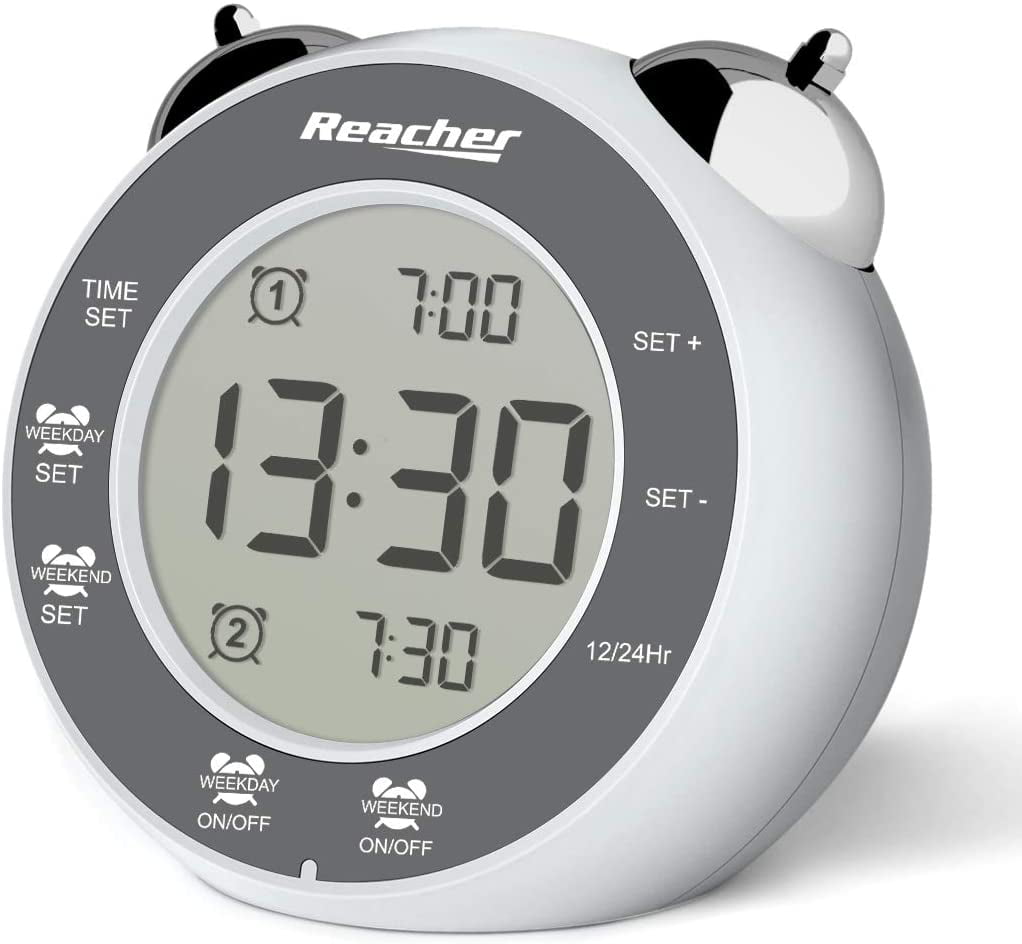 Full Range Simple to Operate REACHER Small LED Digital Alarm Clock with Snooze 