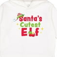 thumbnail image 3 of Inktastic Christmas Santa's Cutest Elf Toddler Hoodie, 3 of 4