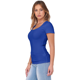 thumbnail image 2 of Camiseta de Canalé Entallada para Mujer, Azul , Talla XL, 2 of 9